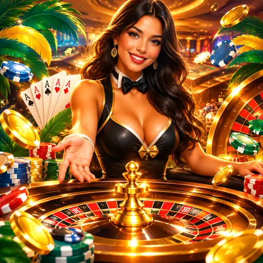 Mesa de roleta ao vivo com dealer falando português