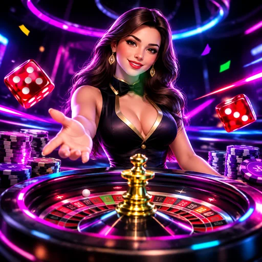 Mesa de roleta ao vivo com dealer em português